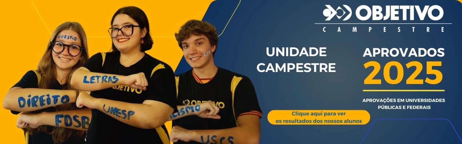 Grupo de alunos aprovados nos vestibulares e concursos de 2025