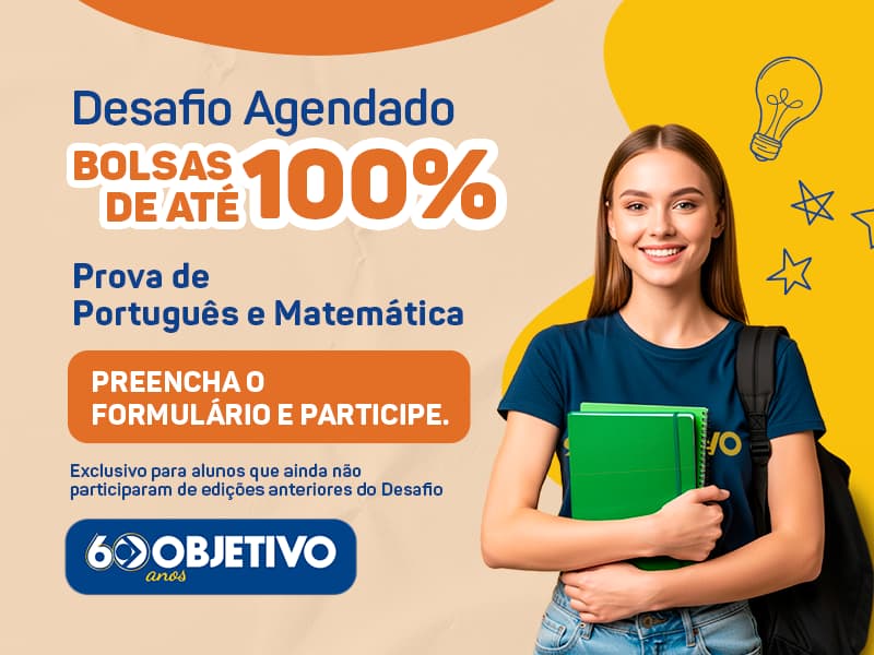 Desafios - Tenha chance de ganha bolsas de estudos de até 100%