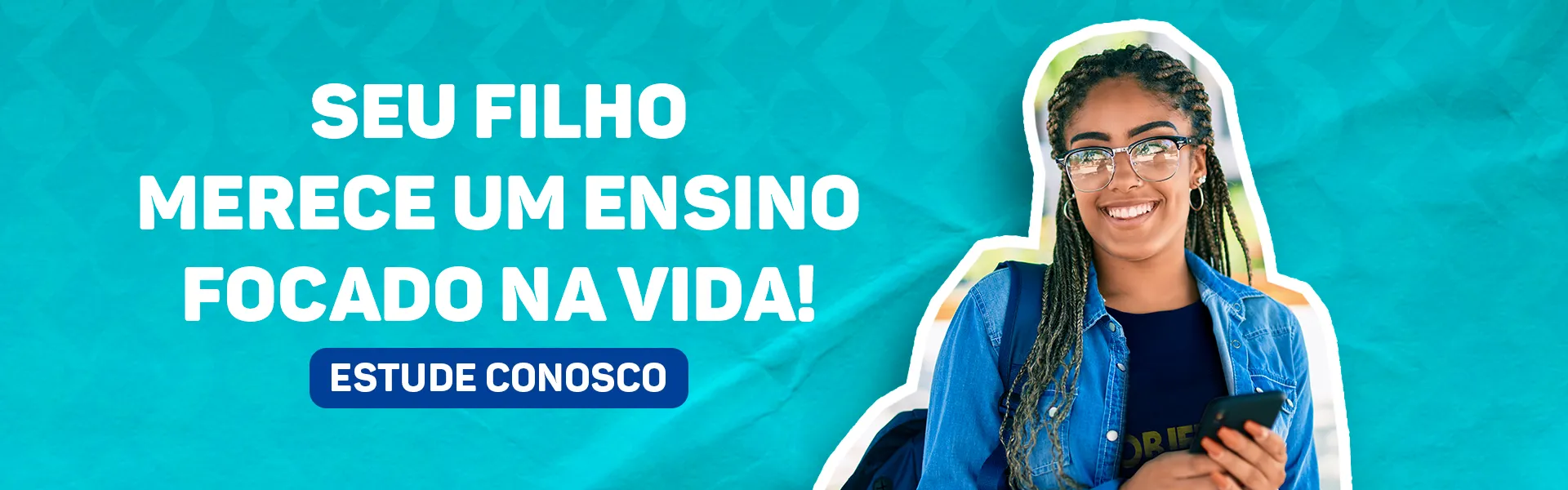 Ensinamos seu filho com um ensino além da escola, ensinamos ele para a vida.