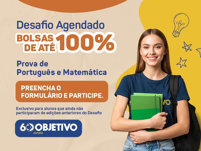 Bolsas de até 100% de desconto